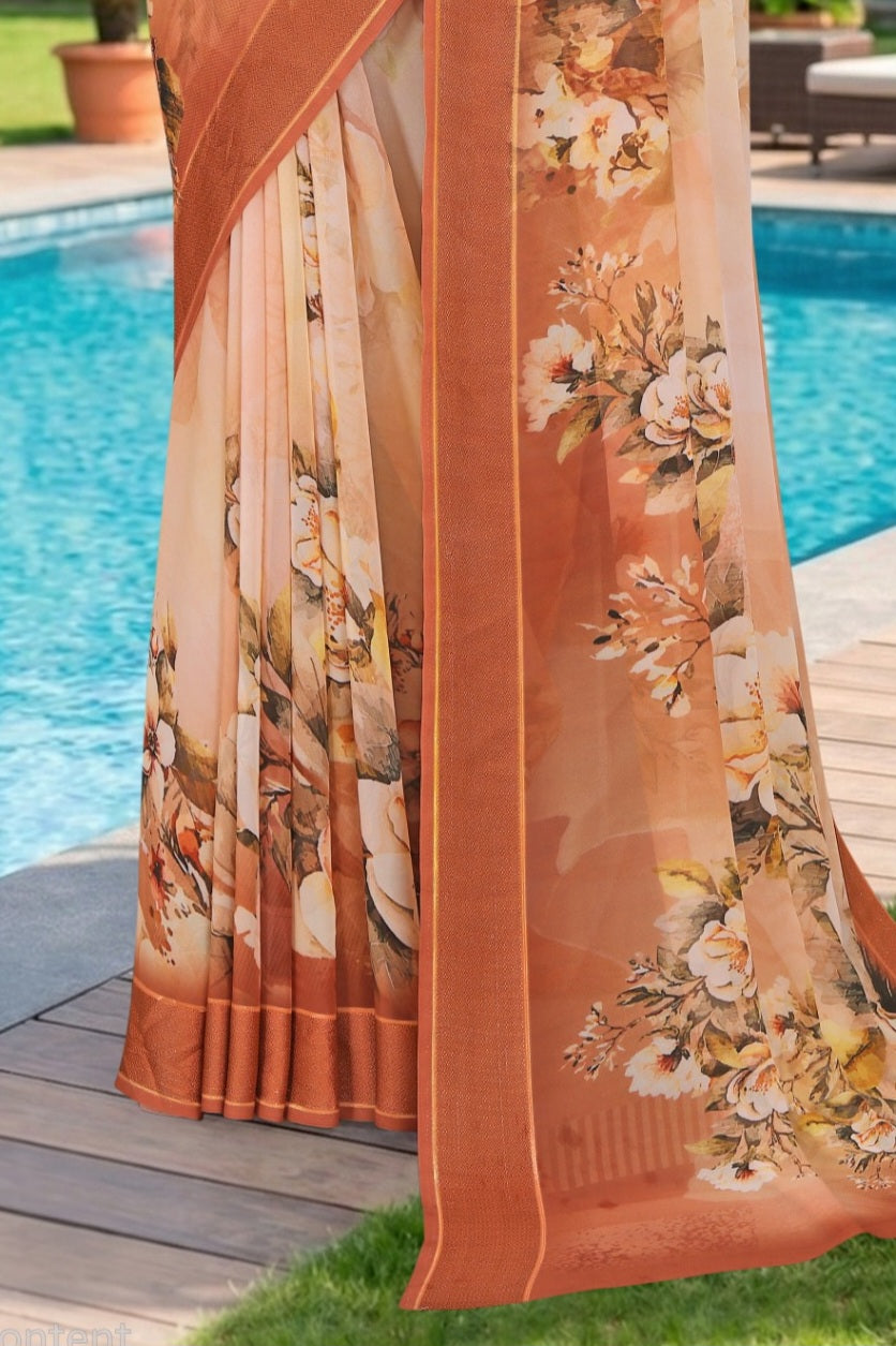 2179 Chitra Special Digital Print Georgette Saree