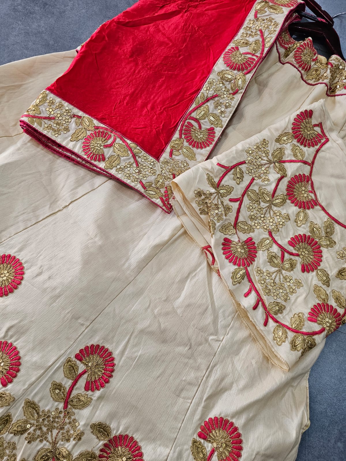 640003 rajasthani gotta patti row silk Lehenga -