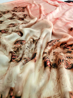 599004 Flower Print Heavy Georgette Branded Saree 467003