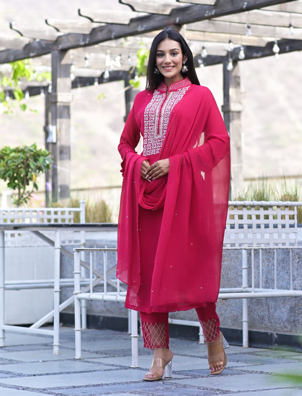 C77011 Pure Georgette Fancy Designer Dress