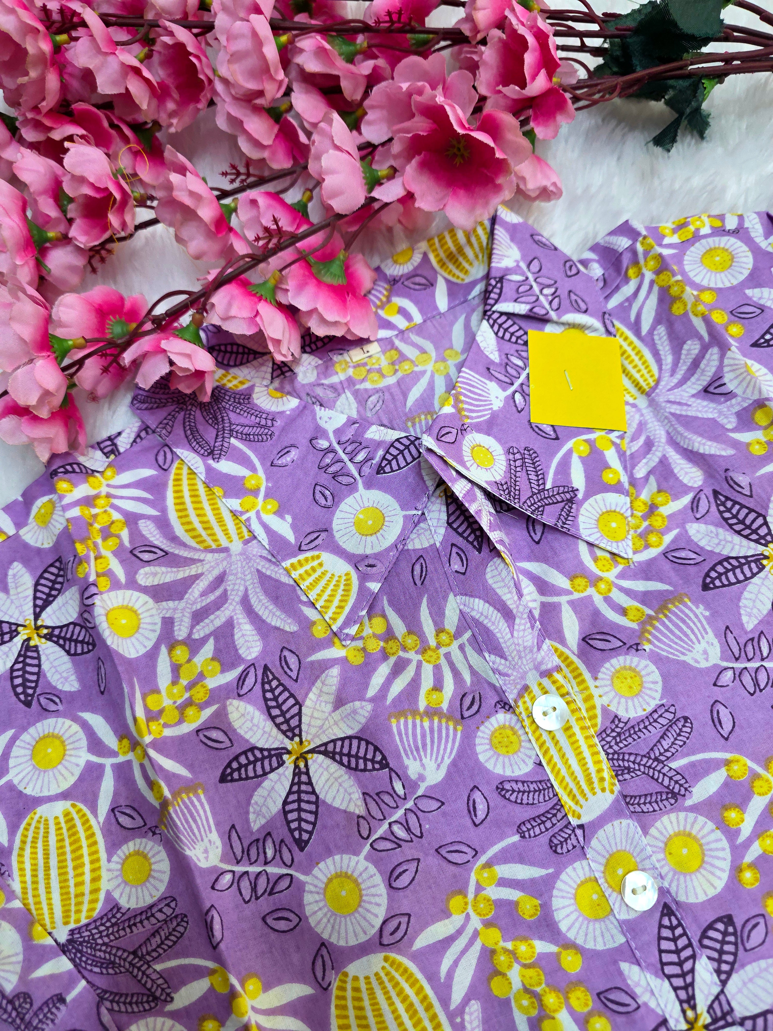 614006 शुद्ध मलमल कॉटन हाथ से पेंट किया हुआ कॉर्ड सेट