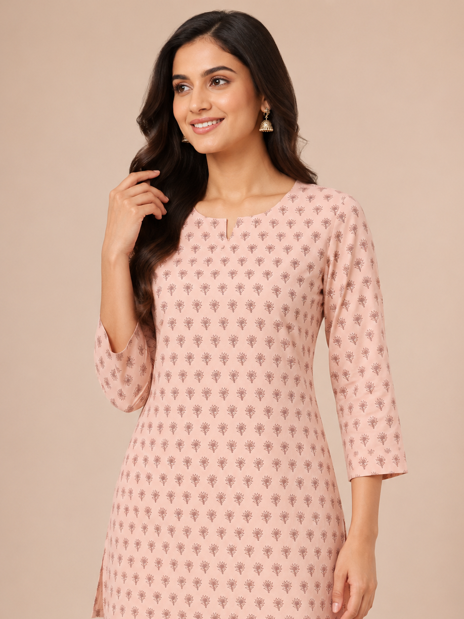 11306 Pure Cotton Hand Printed Co-Ord Set