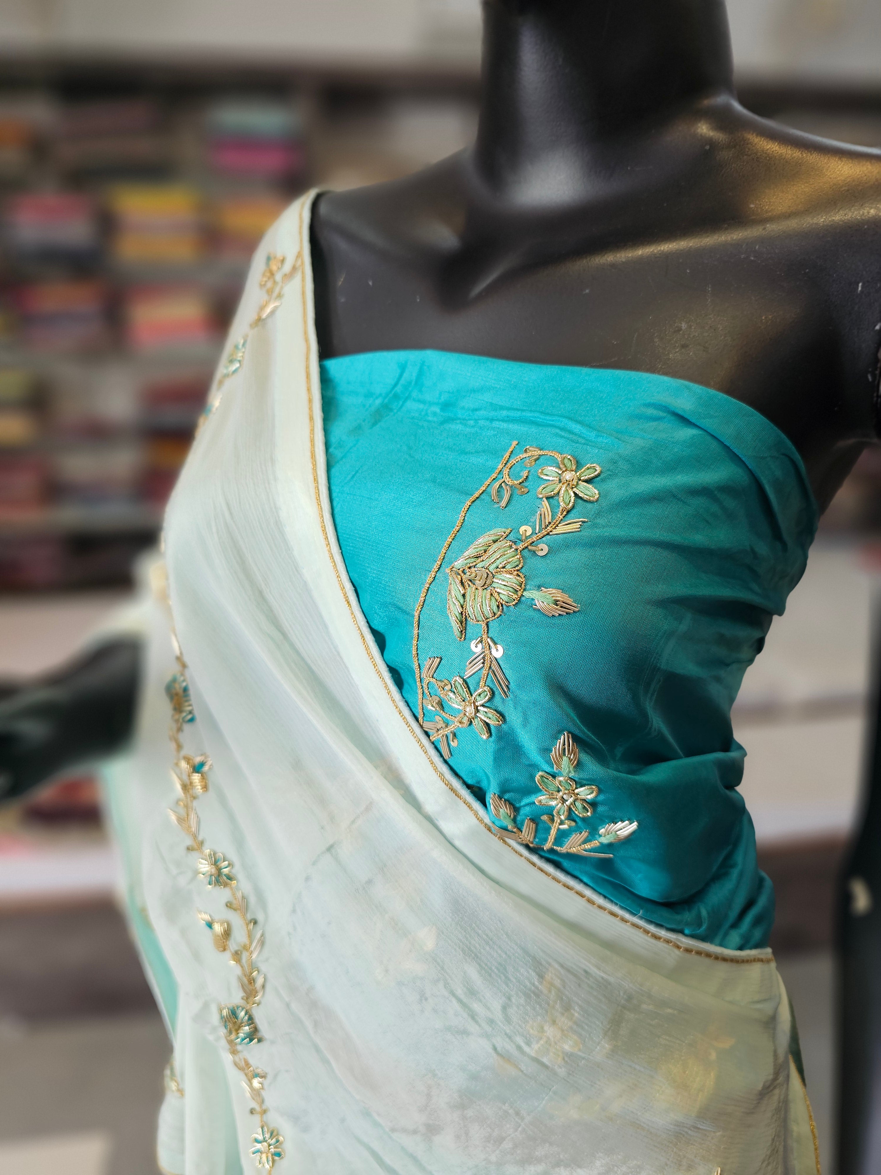 4877 Traditional and Stylish Pure Russian Silk Lehenga with Hand Zardozi Premium Work