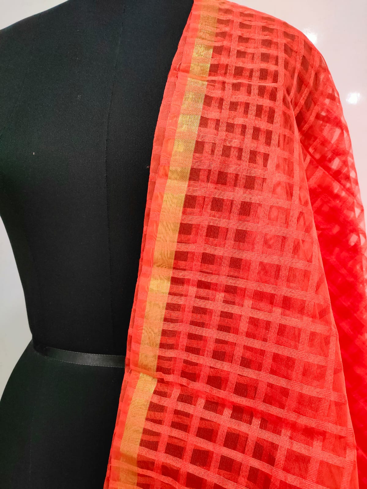 Women’s Organza Orange Dupatta