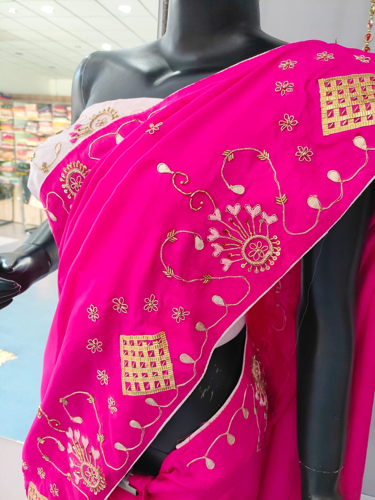 121003 Rani Designer Primum Full Handwork Saree