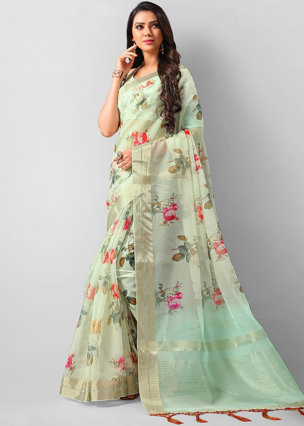 Linen Saree