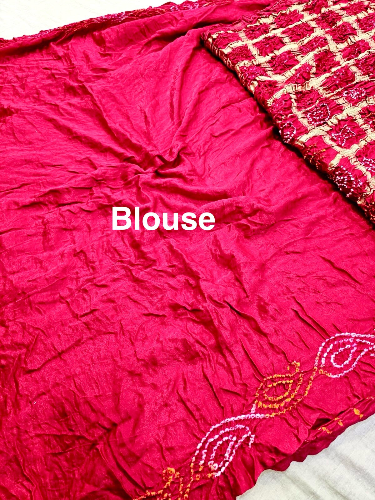 C75002 C75002 Premium Ghatchola Hand Bandhani Gajji Silk Saree - Red – Chitra ...