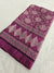 162003 Modal Silk Pure Ajrakh Bandhani Saree Zari Pallu and Bandhani Blouse - Purple