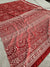 510001 Kalamkari Block Printed Soft Dola Silk Saree - Red