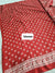 510001 Kalamkari Block Printed Soft Dola Silk Saree - Red