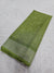 510008 Block Printed Soft Cotton Saree - Green