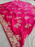 164001 Pure Opara Silk Designer Shaded Saree with Heavy Cutdana, Gota and Zari Weaving Handwork