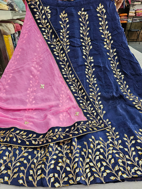 512002 Rajasthani Gota Patti Embroidery Lehenga