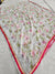 513003 Semi Chiffon Flower Printed Saree with Border & Blouse
