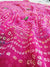 515009 Bandhani Saree with Border - Pink