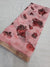 515006 Flower Print Saree with Border - Pink
