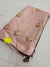 518004 Soft Linen Saree With Embroidery - Pink