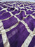 523002 Rajasthani Ghatchola Zari Checks Georgette Saree - Purple