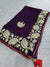 523004 Rajasthani Gota Patti Georgette Saree - Purple
