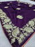 523004 Rajasthani Gota Patti Georgette Saree - Purple