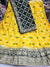 524001 Banarasi Zari Weaving Bandhani Shaded Lehenga - Yellow