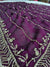 525003 Fancy Party Wear Saree with Heavy Handwork On Border and Designer Heavy Blouse - Purple