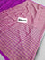 526009 Purple Banded Printed Saree 358003