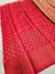 529002 Batik Print Cotton Silk Saree - Red