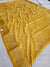 529001 Batik Print Cotton Silk Saree - Yellow