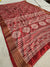 529001 Batik Print Cotton Silk Saree - Maroon