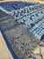 536009 Soft Linen Cotton Batik Print Saree with Zari Weaving Border
