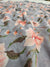 536003 Soft Linen Cotton Flower Print Saree with Zari Weaving Border