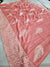 542003 Semi Dola Silk Batik Print Saree - Peach