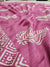 542003 Semi Dola Silk Batik Print Saree - Pink