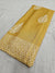 542003 Semi Dola Silk Batik Print Saree - Yellow
