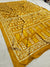 542002 Semi Dola Silk Batik Print Saree - Mustered