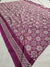542004 Semi Dola Silk Ajrakh Print Saree - Purple