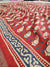 542005 Semi Silk Batik Print Saree With Zari Weaving Border - Maroon