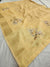 545001 Digital Flower Print Tissue Silk Saree with Zari Embroidery - Yellow