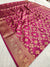 548006 Banarasi Soft Silk Saree with Patola Zari Weaving in All Over Saree - Purple