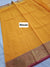 550007 Banarasi Pure Cotton Saree With Zari Weaving