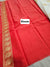 552001 Red And White Banarasi Soft Silk Saree With Zari Weaving