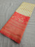 552005 Red And White Banarasi Soft Silk Saree With Zari Weaving