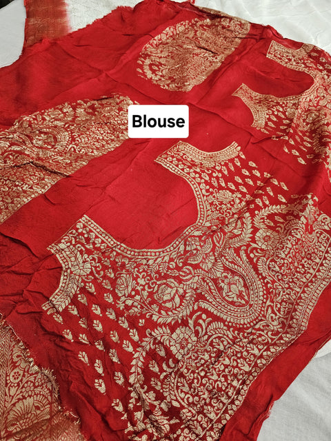 564004 Rajasthani Faguniya Saree With Sequence and Resham Embroidery