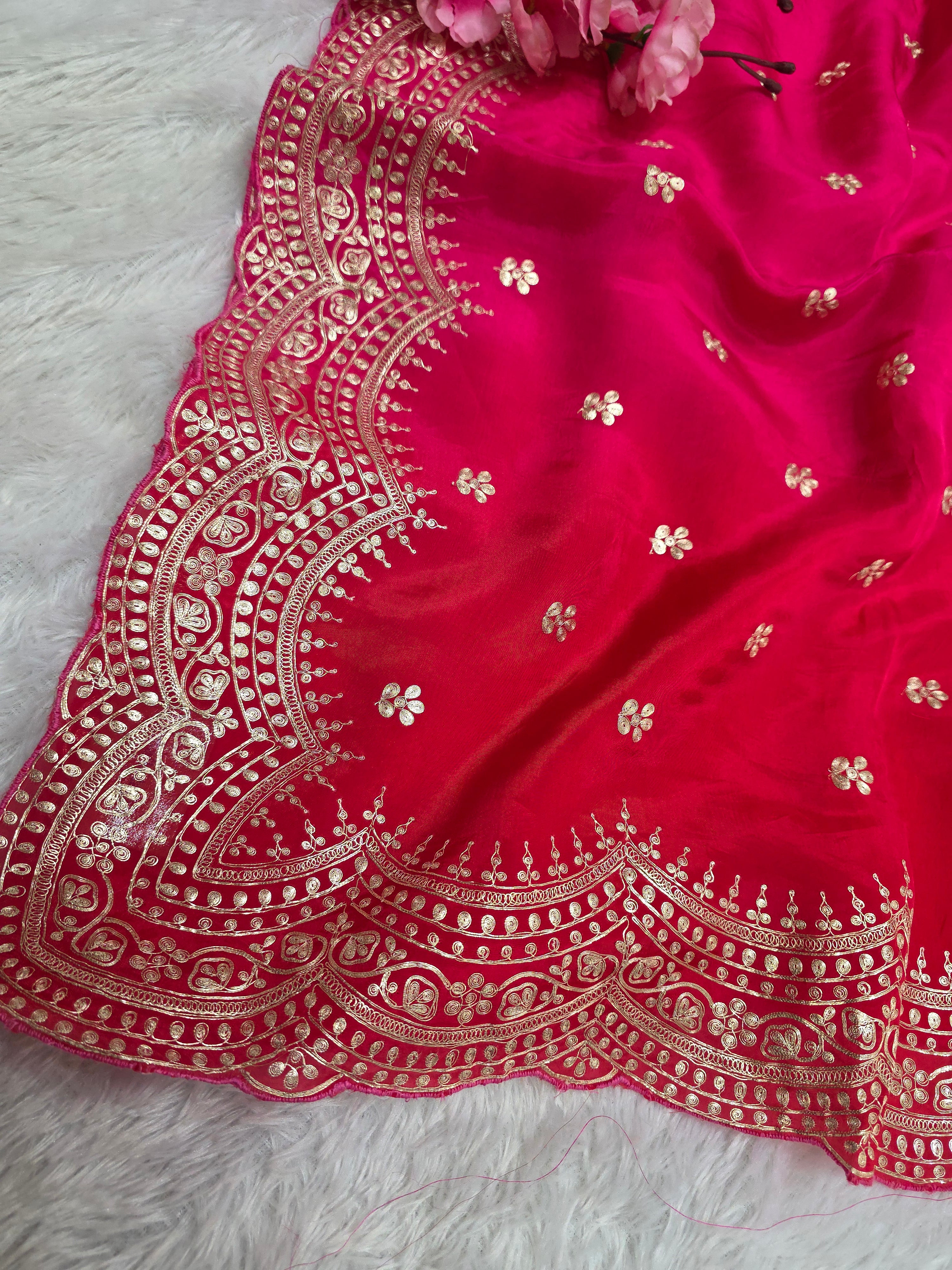 820007 Designer Hand Small Pita Work Multi Shaded Pure Upada Silk Designer Special Saree