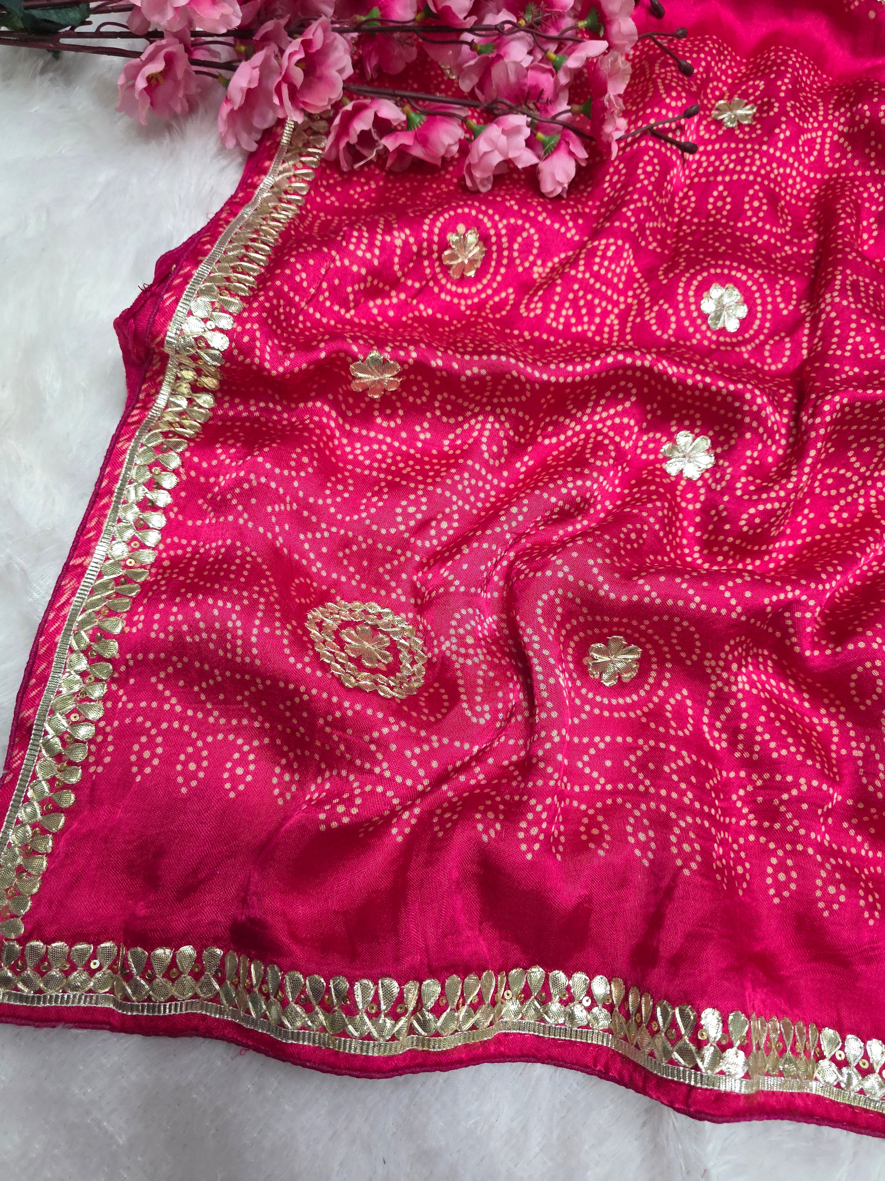 822002 Tradition Gota Patti Work Gajji Silk Saree