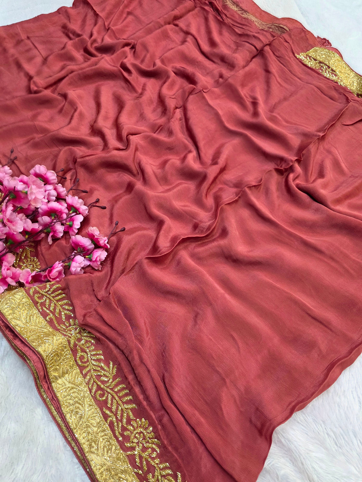 Exclusa Marron 828009 Exclusive Designer Maroon Saree with Heavy Cutdana Work Border ...