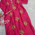 कॉटन रेयॉन अनारकली बंधनी प्रिंटेड कुर्ती 