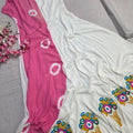869007 Soft rayon Designer Long Kurti with Embroidery
