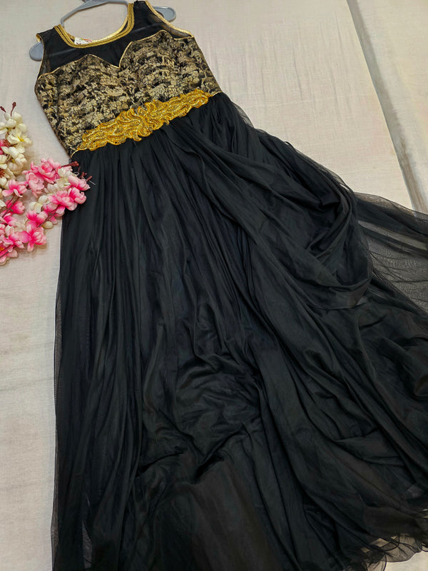 कॉटन रेयॉन अनारकली बंधनी प्रिंटेड कुर्ती 